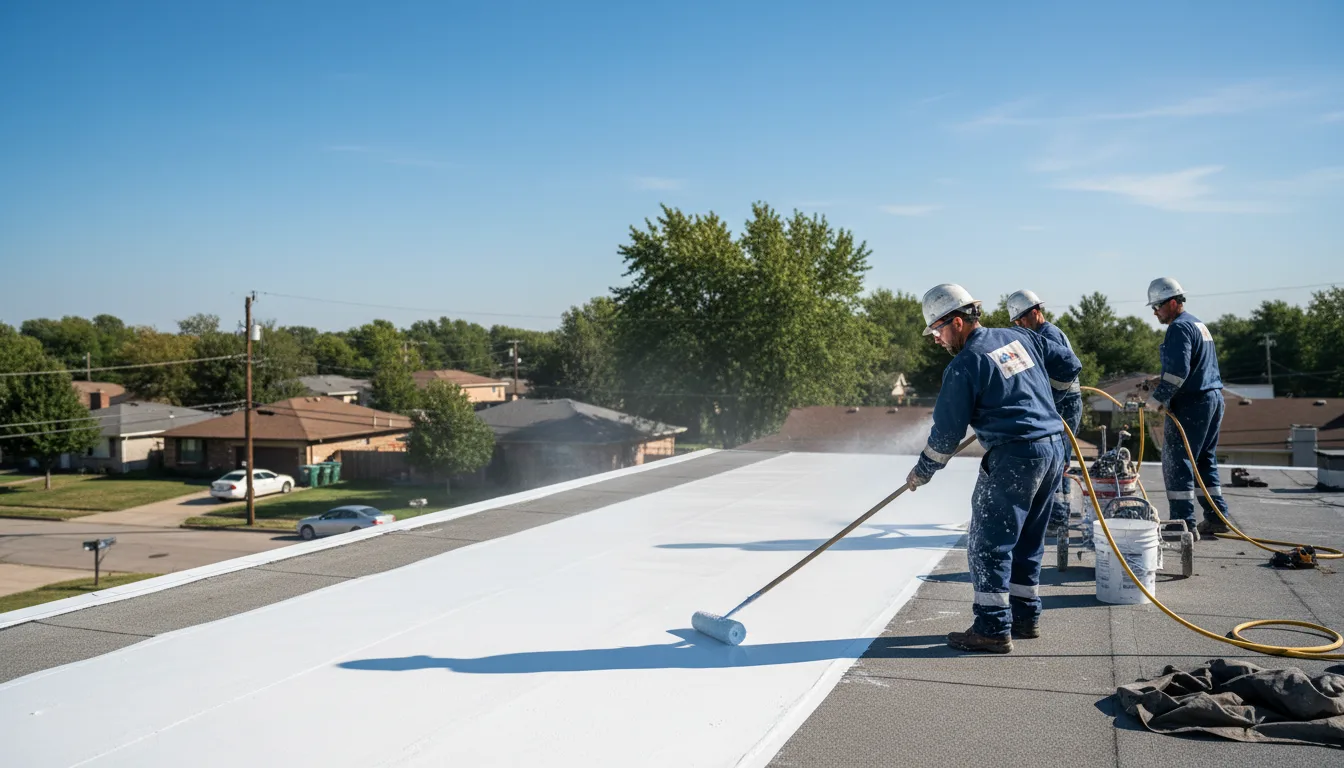 Commercial roof coating in Sanostee, NM near me